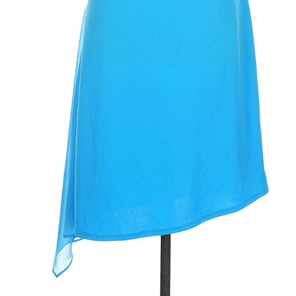Express Blue Asymmetrical Dress - Picture 3 of 5